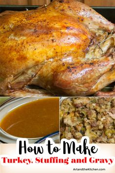 how to make turkey stuffing and gravy