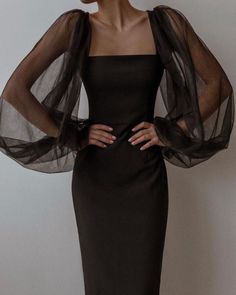 Look Formal, Black Satin Dress, فستان سهرة, Looks Black, Gala Dresses, Gowns Of Elegance, Glam Dresses, Classy Dress, Fancy Dresses