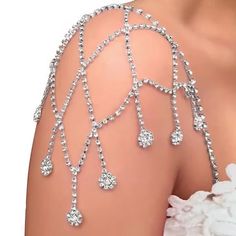 Rhinestone bra chain | Metals Type: CopperBody Jewelry Type: Retainers & Hide-it JewelryItem Type: Body JewelryShape\pattern: RoundMaterial: RhinestoneFine or Fashion: Bridal Party Accessories, Body Chain Harness, Chain Harness, Shoulder Jewelry, Rhinestone Bra, Shoulder Necklace, Chain Bra, Body Chains, Party Kleidung