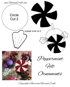 an ornament cut out with the words peppermint pet ornaments