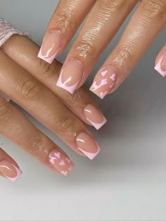 Baby Pink  Collar  ABS  Color Nails,Bare Nails Embellished   Nail,Hand & Foot Care Pink Tip Nails, Holiday Acrylic Nails, Baby Rosa, Simple Gel Nails, Girly Acrylic Nails, Purple Nail, French Tip Acrylic Nails, Her Nails, French Acrylic Nails