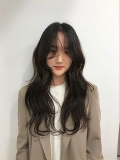 Shot Hair Styles, Long Black Hair, Love Hair, Korean Hairstyle, Grow Hair, Hair Dos, Cut And Style, Hair Tutorial, New Hair