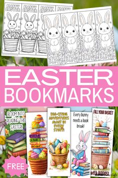 easter bookmarks with the text, free printables