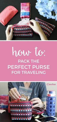 how to pack the perfect purse for traveling