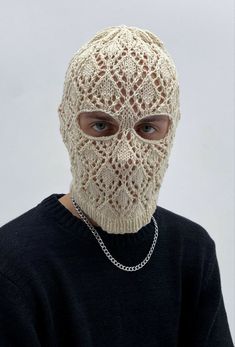 Creative Balaclava, Cool Balaclava, Balaclava Street Style, Balaclava Illustration, Crochet Baclava, Balaclava Diy, Balaclava Crochet Pattern Free, Fashion Balaclava, Balaclava Fashion