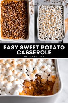 easy sweet potato casserole recipe with marshmallows