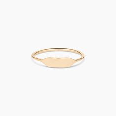 14k gold slim stacking ring. Customize with initials, a special date, name or word with sentimental meaning—up to 10 characters. ENGRAVING IS DONE IN ALL CAPITALIZED HELVETICA FONT Sentimental Meaning, Helvetica Font, Script Necklace, Enamel Necklaces, Charm Set, Stacking Ring, Heart Bracelet, Signet Ring, Stacking Rings