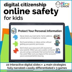 an advertisement for the digital citizen's online safety program