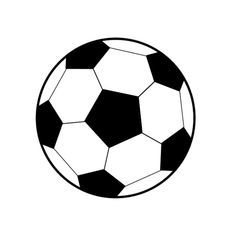 a black and white photo of a soccer ball on a white background with the words, how to draw a soccer ball