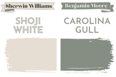 the color scheme for sherylin williams's shop white and carolina gull