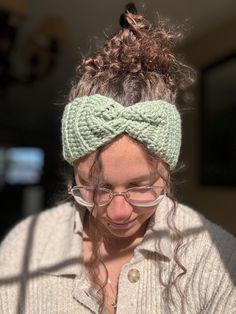 Super cute and cozy handmade crochet headband/ear warmer set. Perfect for fall weather!  One size fits most! Winter Headbands, Ear Warmer Headband, Crochet Ear Warmer, Fall Weather, Turbans, Crochet Headband, Ear Warmers, Hair Accessories Headbands, Acrylic Yarn