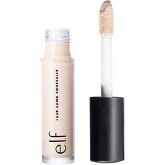 16HR Camo Concealer -  e.l.f. Cosmetics 16HR Camo Concealer is a crease-proof liquid concealer that provides 16-hour full coverage and a matte finish while moisturizing your skin.    Benefits     Full coverage liquid concealer with a smooth, matte finish and long 16-hour wear time Large doe foot applicator offers easy, even, and precise application Lightweight, highly pigmented formula won't settle into fine lines or creases Ingredient-driven formula moisturizes skin, while helping control shine Elf Concealer, How To Apply Concealer, Glowing Face, Concealer For Dark Circles, Elf Cosmetics, Liquid Concealer, Eye Circles, Affordable Makeup, Makeup Concealer