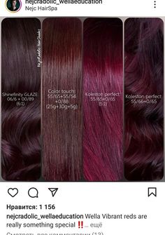 Red Hair Formulas, Dark Cherry Hair Color, Dark Cherry Hair, Wine Red Hair Color, Dark Burgundy Hair, Burgundy Hair Dye