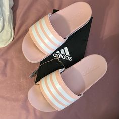 Size 5.0 Women’s Never Used Comes With Original Box Adidas Slippers, Adidas Slip, Yeezy Foams, Pink Slides, Adidas Slides, Black Slides, Adidas Adilette, Adidas Pink, Adidas Originals Women