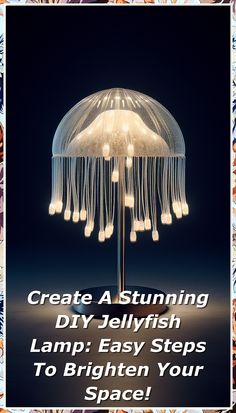 Transform your space with a stunning DIY jellyfish lamp! This easy step-by-step guide will walk you through the process of creating a mesmerizing lamp that mimics the graceful movements of jellyfish. Perfect for adding a unique touch to any room, this project combines creativity and functionality. Whether you're a crafting novice or a seasoned pro, you'll love how simple it is to brighten your home with this enchanting DIY jellyfish lamp. Cool Diy, Easy Step, Easy Steps