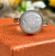 Natural Moonstone Sterling Silver Ring Boho Carved Ring - Etsy Sterling Silver Rings Boho, Moonstone Ring Sterling Silver, Carved Ring, Message Jewelry, Gift Ring, Moonstone Ring, Dream Jewelry, Summer Jewelry, Boho Rings