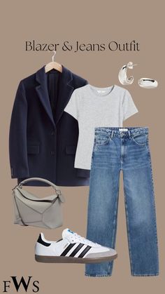 Spring Interview Outfit Simple, Over 50 Travel Outfits, Light Blue Jacket Outfit, Outfit Mom Jeans, Chic Mom Outfits, Fashion Mistakes