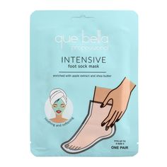 Que Bella Intensive Foot Mask - 2pc Foot Balm Recipe, Soften Heels, Heel Balm, Dry Heels, Apple Scent, Bella Beauty, Peeling Mask, Natural Hair Growth Tips, Sock Style