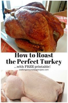 how to roast the perfect turkey with free printable