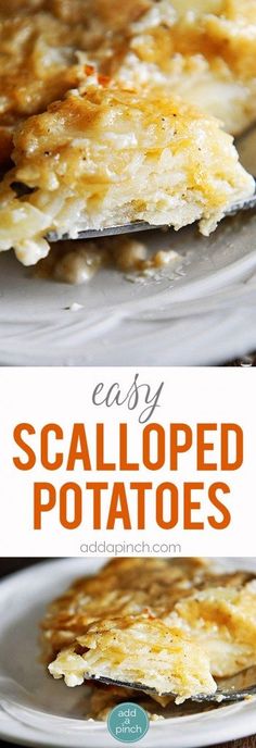 this easy scalloped potatoes recipe is the perfect side dish for any meal or appetizer