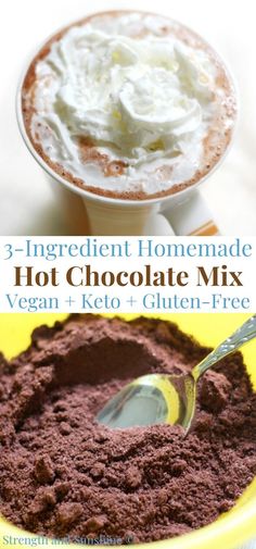 dry hot cocoa mix with 3 ingredients Hot Cocoa Mix With Coconut Milk Powder, Sugar Free Hot Cocoa Mix Recipe Dry, Keto Hot Cocoa Mix Recipe, Keto Hot Chocolate Mix Recipe Dry, Dairy Free Hot Cocoa Mix Recipe, Sugar Free Hot Chocolate Mix Recipe Dry, Diy Hot Chocolate Mix Recipes, Coconut Powder Recipes