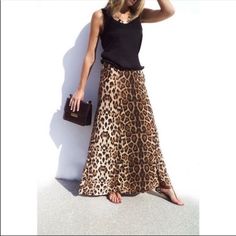 Nwot. Leopard Printed Maxi Skirt. Great Comfortable Maxi Skirt For All Seasons. So Versatile! Easy Wear For Work To Evening. Can Style With Any Pair Of Shoes To Change From Casual To Dressy. Light Weight. Lux Look. Satin Feel. Great For Vacation With Easy Packing. Does.Not Wrinkle Easily. Questions? Leave A Comment Below! Printed Maxi Skirt, Easy Packing, Printed Maxi Skirts, Printed Maxi, Easy Wear, All Seasons, Black And Brown, Sequin Skirt, Maxi Skirt