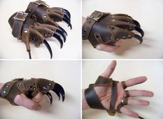 I would totally wear these! Fantasy Items Products, Claw Gloves, Steampunk Tendencies, Object Design, Style Steampunk, Steampunk Costume, Gothic Steampunk, Dieselpunk