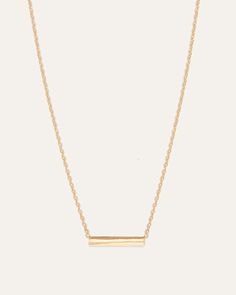 Bar Necklace Sleek Bar, Neutral Skin Tone, Fine Necklace, Coordinates Jewelry, Gold Bar Necklace, Professional Jewelry, Shades Of Gold, Delicate Chain, Domed Ring