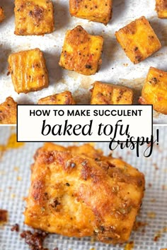 how to make succulent baked tofu crispy