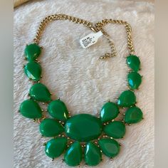 Beautiful In Green! Approximately 16” Plus 2” Extender Chain. New! Classic Jewelry, Womens Jewelry Necklace, Statement Necklace, Jewelry Necklaces, Necklaces, Women Jewelry, Chain, Tags, Green