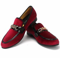 PRICES MAY VARY. ★ Lightweight: our Burgundy Dark Pink / Wine Red velvet designer loafer’s Lightweight Construction is 100% Handmade with Top Tier Durable Velvet, Shiny toe cap and Fashion buckle for a Stylish and Comfortable Look, make you unique and the focus of any occasion. the elegant and casual lifestyle,This velvet dress shoes is the first choice for gentleman. ★ Noble Fashion Comfort: Our Anti-Slip Rubber Outsoles and Health Cushioned leather massage Insoles makes you feel Comfortable, H Dress Shoes Men Red Bottoms, Mens Dress Shoes Red Sole, Luxury Casual Men's Shoes With Red Sole, Red Dress Shoes Men, Red Shoes For Men, Wedding Loafers, Penny Shoes, Velvet Loafers Mens, Velvet Dress Shoes