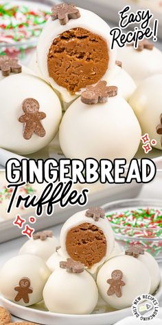 gingerbread truffles are made with easy recipe ingredients