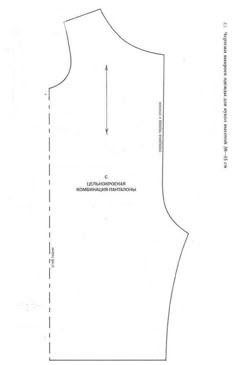 the front and back of a sewing pattern