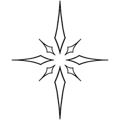 a snowflake is shown in black and white