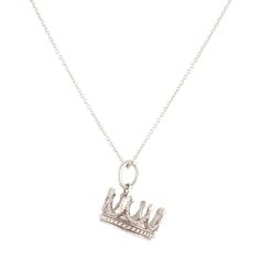 Vintage, Authentic. Pre-Owned. Just Polished And Shined To Look Brand New, Ready For Gifting! No Scratches On The Crown Charm. This Is An Authentic Tiffany & Co. 925 Silver Princess Crown Charm Pendant Necklace. Necklace Is 18" With 2mm Thick Links. Princess Crown Charm Is 15mm X 8mm. This Is An Older Retired Vintage Piece, Before Markings Were Lasered Onto The Piece. Comes With Dust Bag And Box! Silver Crown Necklace, Formal White Gold Necklaces With Charms, Silver Princess Crown, Crown Charm, Beauty Magic, Crown Necklace, Silver Crown, Princess Crown, Charm Pendant Necklace