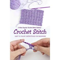 the book is about how to crochet stitches