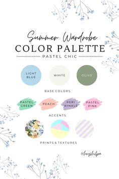 Pastel Capsule Wardrobe, Wardrobe Color Palette, Wardrobe Color Guide, Create A Capsule Wardrobe, Soft Autumn Color Palette