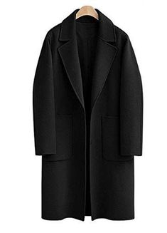 Elegant Coats, Thick Wool, Fall Winter Wardrobe, Trench Jacket, Wool Peacoat, Outfit Women, Woolen Coat, Winter Coats, Coat Black