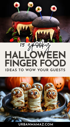 Halloween Finger Food Ideas Classic Halloween Food, Veggie Pizza Halloween, Halloween Inspired Party Food, Fall Halloween Party Food, Halloween Food Simple, Halloween Party Appetizer Ideas, Halloween Meat Snacks, Scary Finger Foods, Phyllo Dough Recipes Halloween