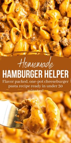 Homemade Hamburger Helper Recipe | An Easy Dinner Idea in 30 Minutes! Easy Homemade Hamburger Helper, Pasta And Ground Beef, Hamburger Helper Recipe, Hamburger Helper Recipes, Beef Pasta Recipes, Tomato Cheese, Recipe Pasta, Homemade Hamburger, Homemade Hamburgers