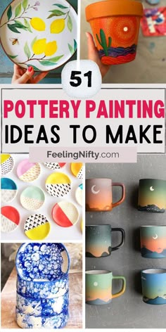 pottery painting ideas to make with text overlay