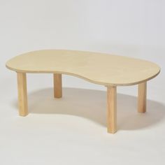 Kidney Table - RAD Children's Furniture - pikler triangle - montessori toddler furniture - climbing triangle - nursery room Kidney Table, Cube Chair, Baby Table, Children's Furniture, Kid Table, Childrens Furniture, Table Height, Table Legs, Solid Hardwood