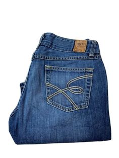 R5)) Please check all pictures for measurements BKE Culture Womens Bootcut Blue Denim Jeans Size 28x31.5 Approx 30x30.5. Blue Denim Jeans, R5, All Pictures, Blue Denim, Denim Jeans, Jeans Size, Shoe Accessories, Buckle, Women Accessories