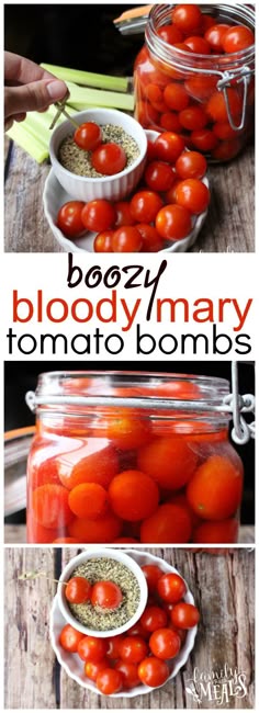 Boozy Cherry Tomatoes, Family Fresh Meals, Tailgate Food, Garden Recipes, Alcohol Drink Recipes, Alcohol Recipes, Tomato Recipes, Canning Recipes, Appetizer Snacks