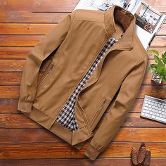 Season:Autumn,Spring; Fabric:Polyester; Gender:Men's; Style:Casual,Fashion; Occasion:Daily,Business; Outerwear Length:Regular; Placket:Zipper; Function:Windproof; Pattern:Plain; Design:Pocket; Neckline:Stand Collar; Outerwear Type:Jacket; Listing Date:07/28/2023; Bust:; Length:; Shoulder Width:; Sleeve: Men Overcoat, Baseball Jacket Men, Man's Overcoat, Baseball Jackets, 50 Style, Casual Outerwear, Autumn Casual, Clothing Details, Men's Coats & Jackets