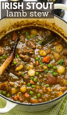 Irish Stew Recipe Lamb, Ground Lamb Stew Recipes, Crock Pot Lamb Stew, Ground Lamb Soup, Irish Lamb Stew Recipes