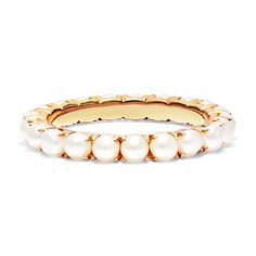 14K Yellow Gold Cultured Seed Pearl Eternity Ring. This classic gem wraps around your finger to create a playful look. Add this timeless piece to your jewelry box but be warned, you may not want to take it off! Number of pearls may vary according to finger size. Crochet Mat, Take It Off, Jewelry Photoshoot, Seed Pearl, Fancy Color Diamonds, Pearl Ring, Eternity Ring, Timeless Pieces, Ring Sets