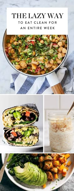 the lazy way to eat clean for an entire week - tasty and healthy clean eating recipes