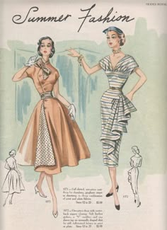 Fab Frocks, Robes Vintage, Fashion Illustration Vintage, Full Skirts, Illustration Vintage