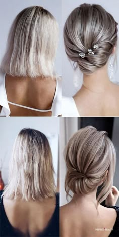 Sanggul Modern, Wedding Hairstyles Medium Length, Classic Updo, Mother Of The Bride Hair, Simple Wedding Hairstyles, Bridal Hair Updo, Homecoming Hair Down, Bridesmaid Hair Short, Short Wedding Hair